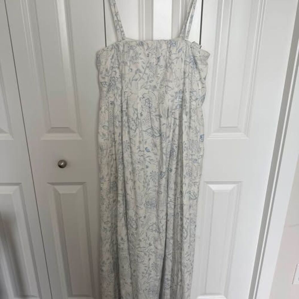 Jetty detachable strap midi dress empire waist floral dress M